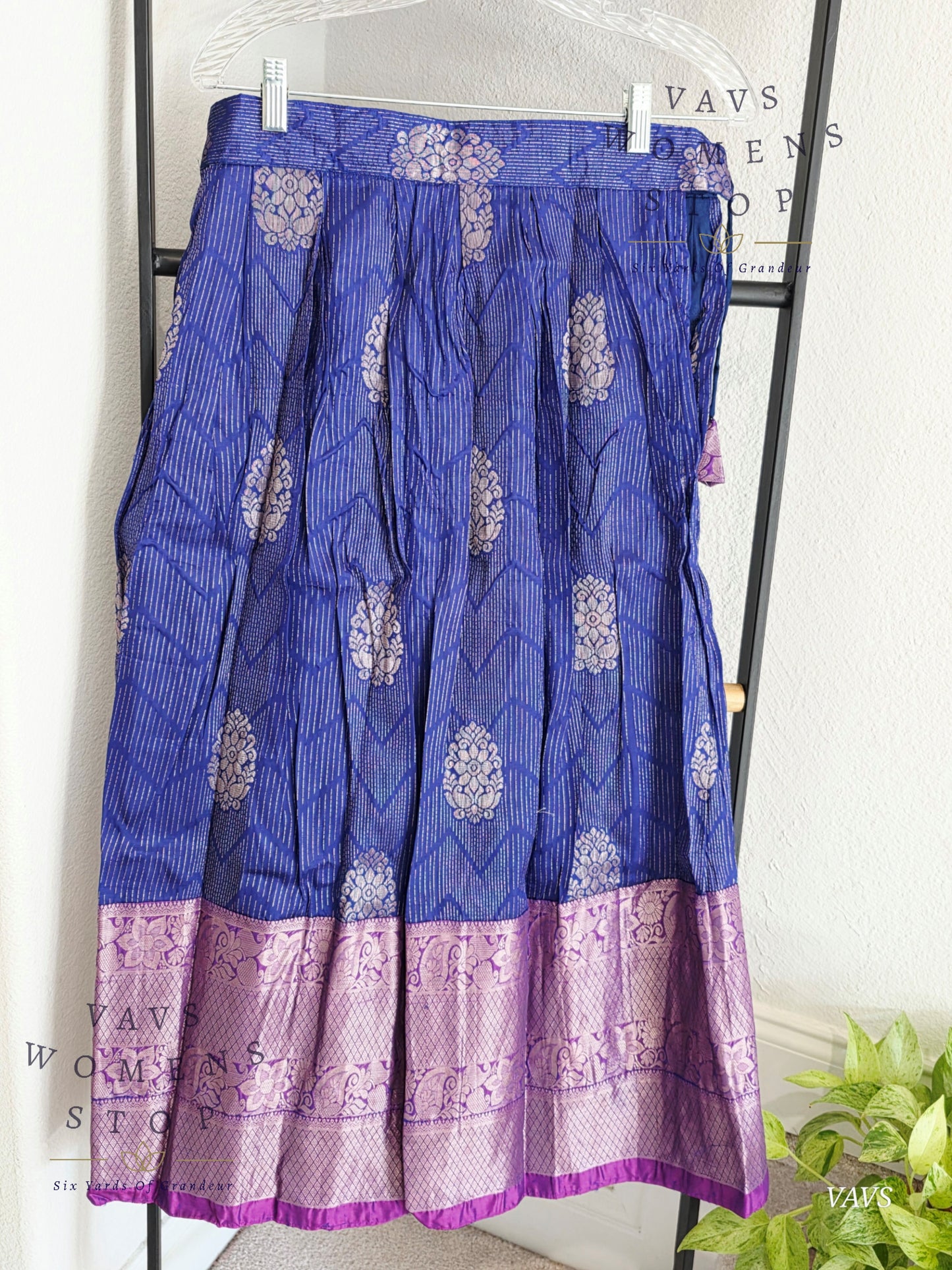 Semi Kanchi Pattu Silk Lehenga Set for Girls – Traditional Pavadai for Ages 9 to 10 | Ready to Ship from USA