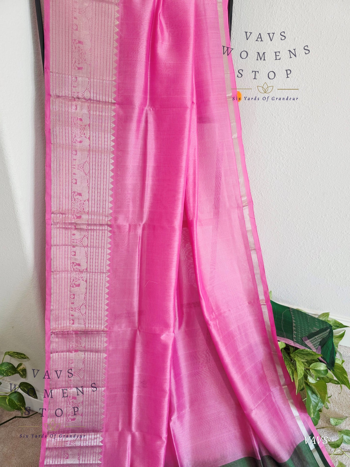 Mangalagiri Pattu Silk Cotton Saree with Kanchi Border