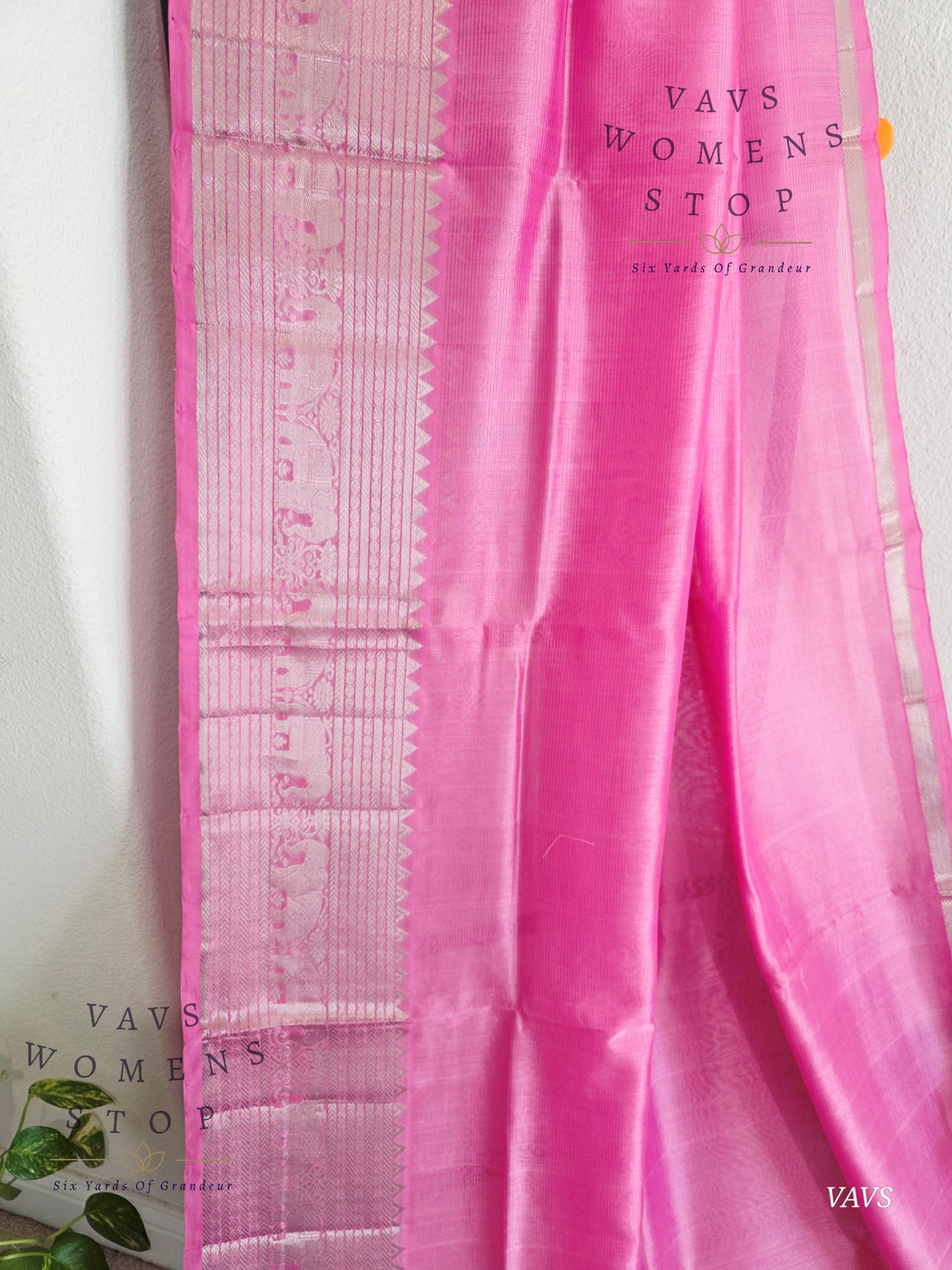 Mangalagiri Pattu Silk Cotton Saree with Kanchi Border