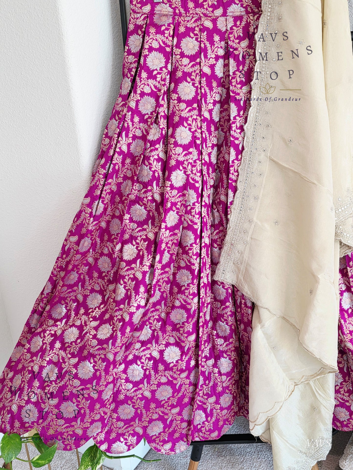 Designer Benarasi All Over Designer Half Saree Set