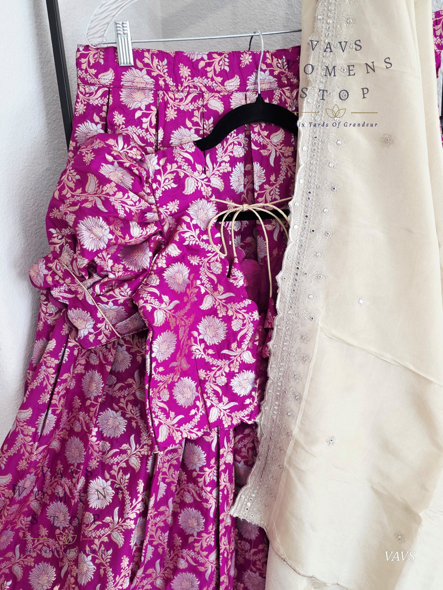 Designer Benarasi All Over Designer Half Saree Set