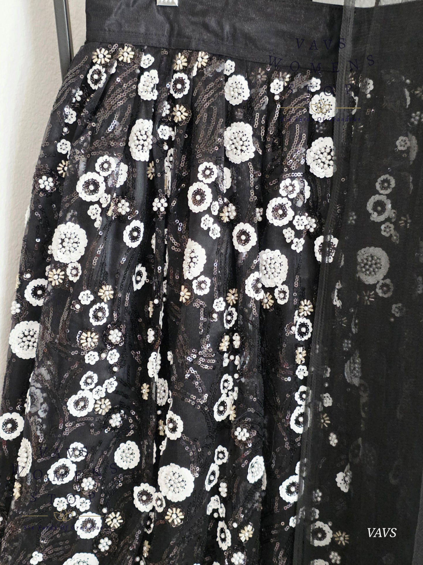 Heavy Party Wear Designer Sequins Lehenga - Blouse