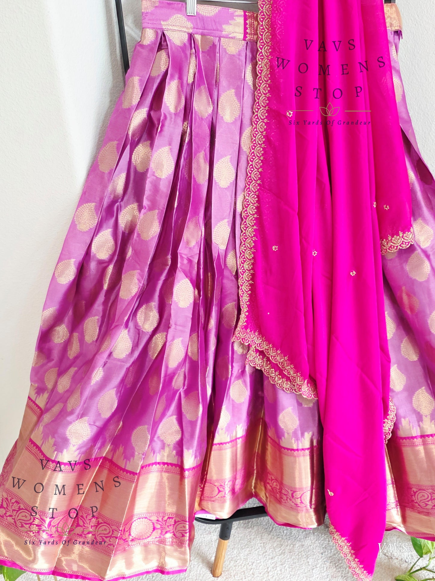 Soft Warm Organza Lehenga / Langa Voni Set