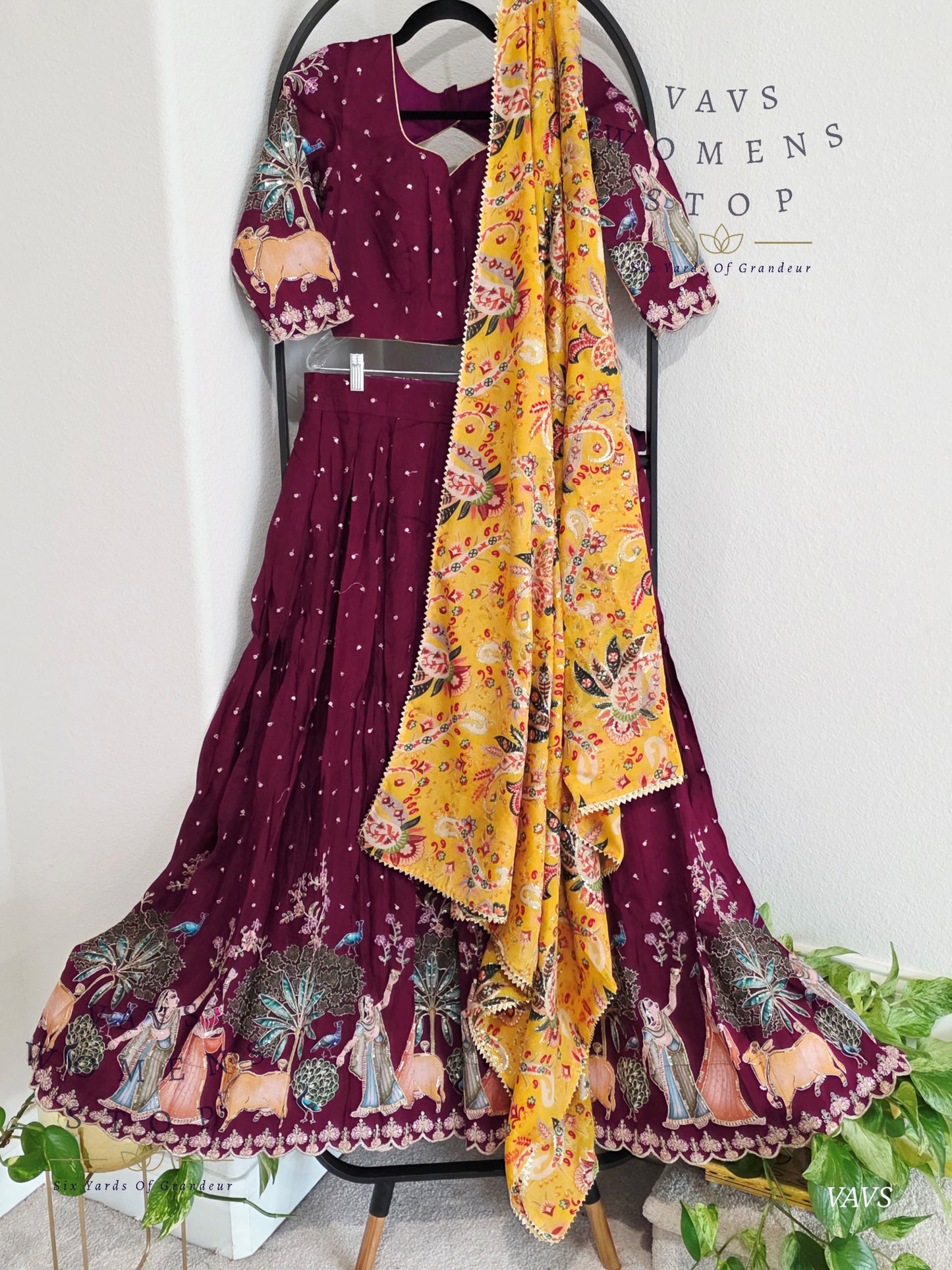 Munga Silk Half Saree Designer Set