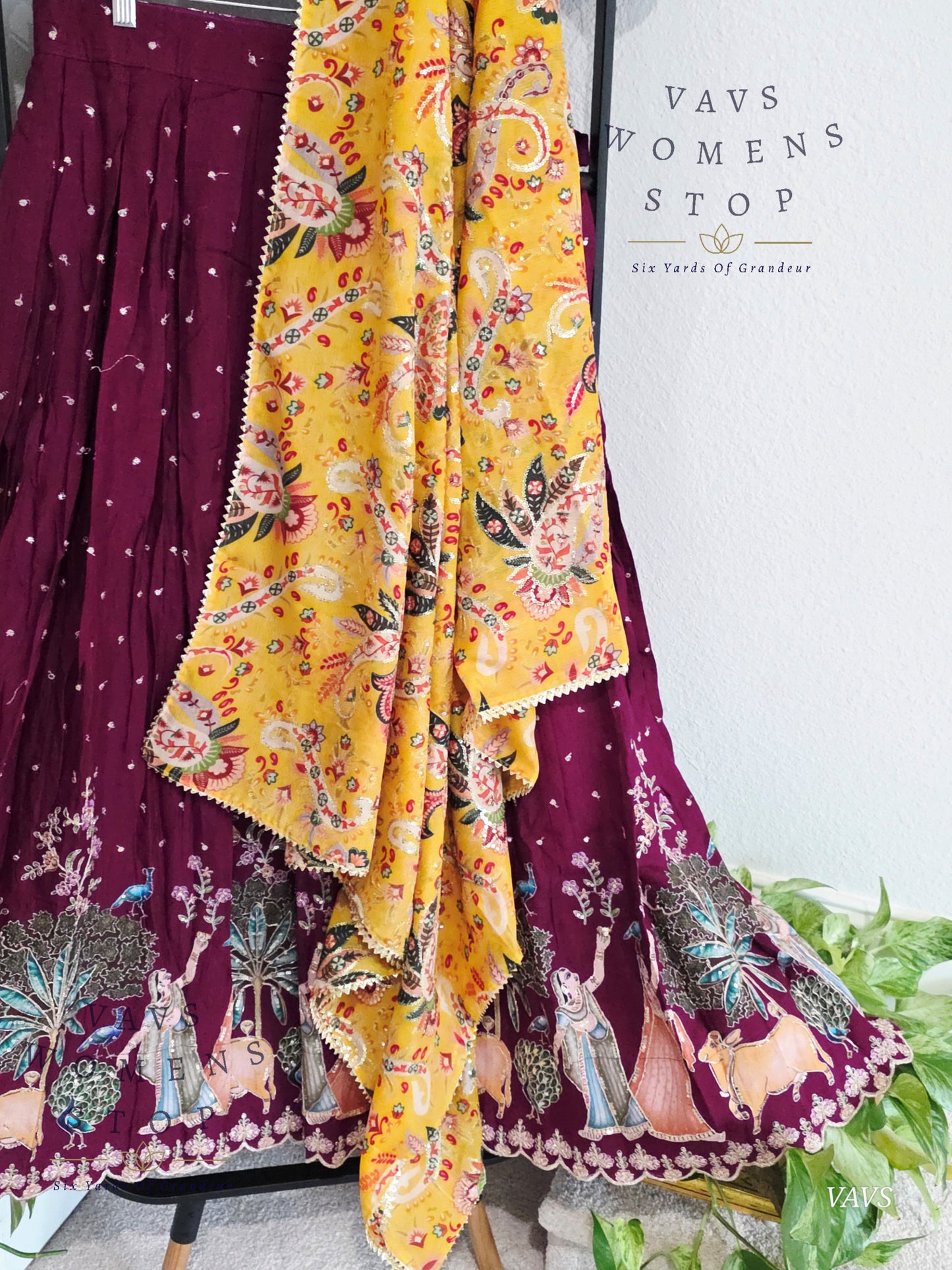 Munga Silk Half Saree Designer Set