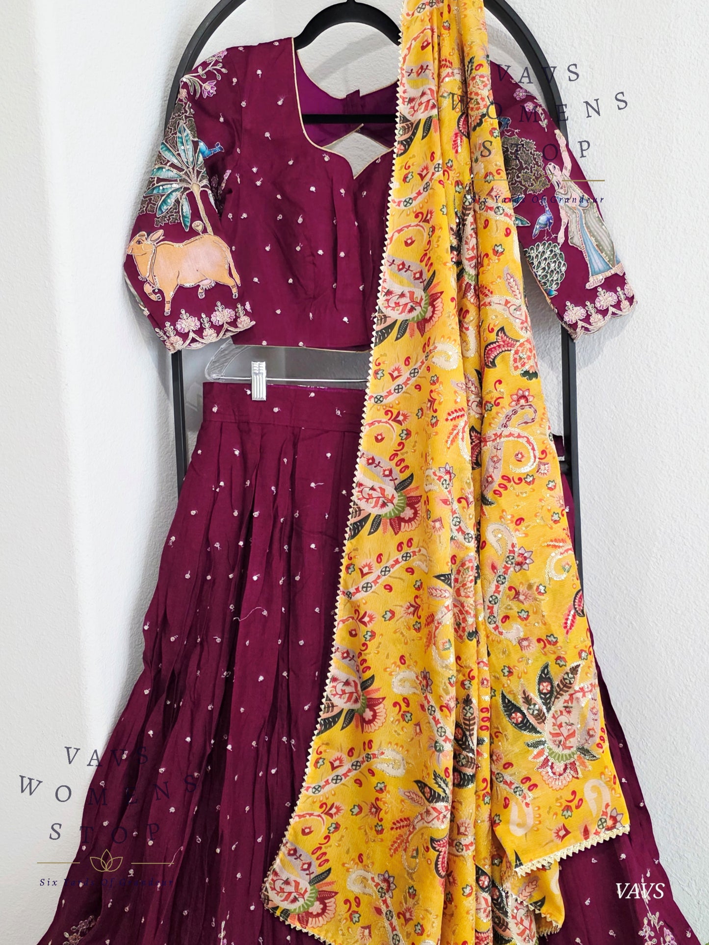 Munga Silk Half Saree Designer Set