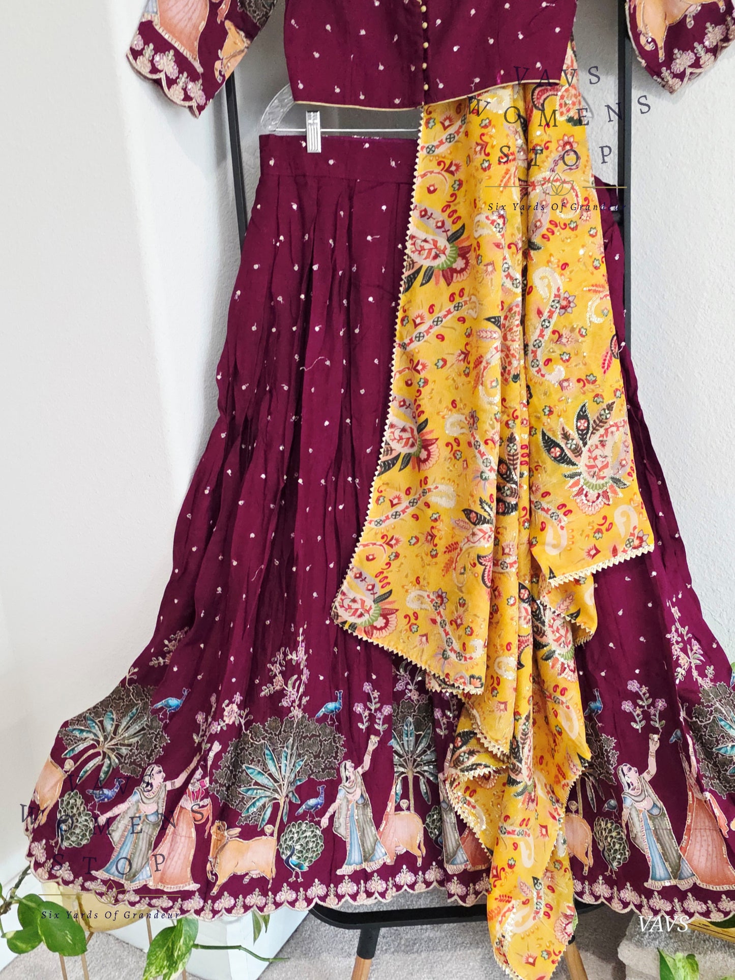 Munga Silk Half Saree Designer Set