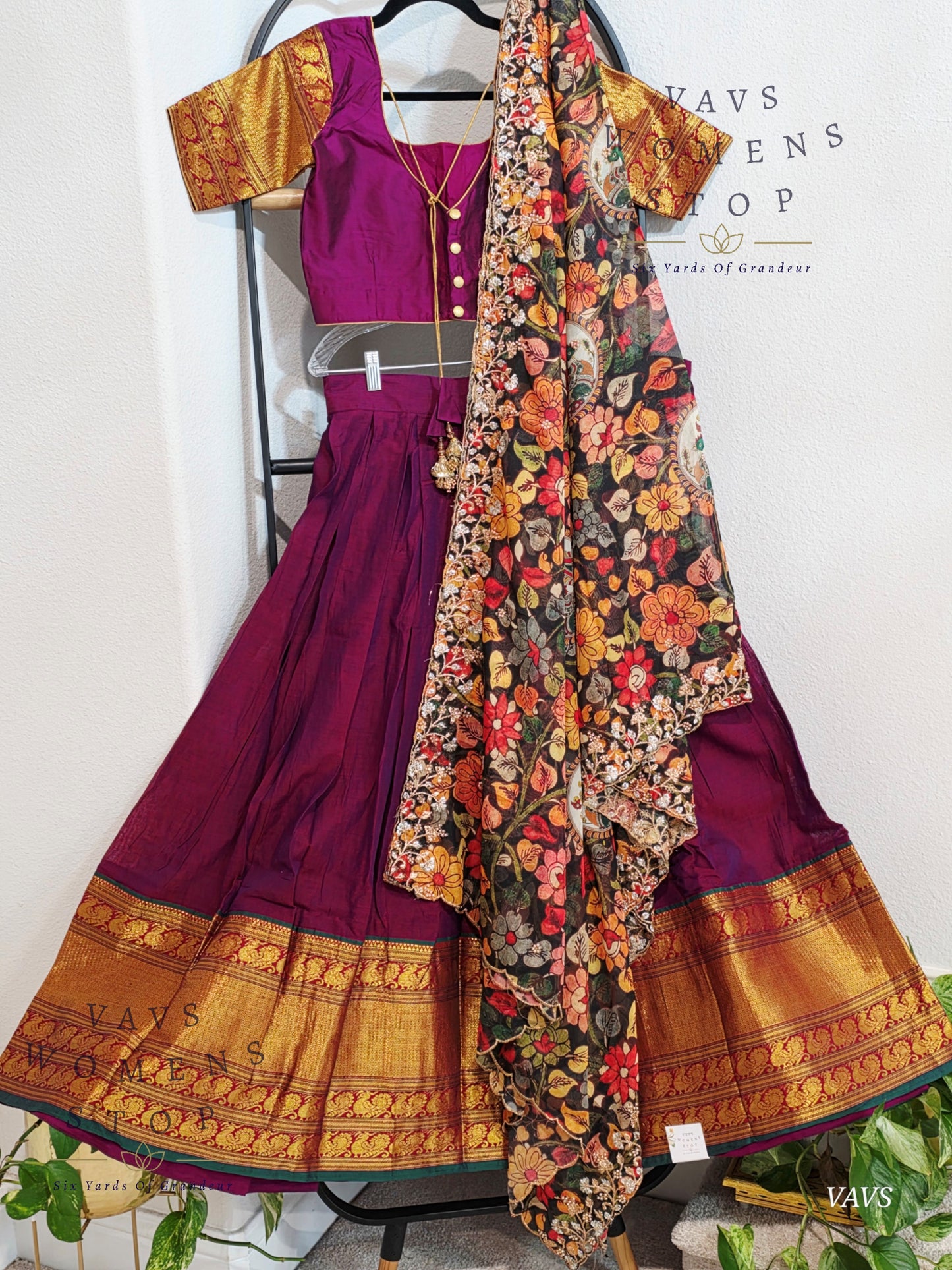 Traditional Narayanpet Lehenga / Half Saree Complete Set