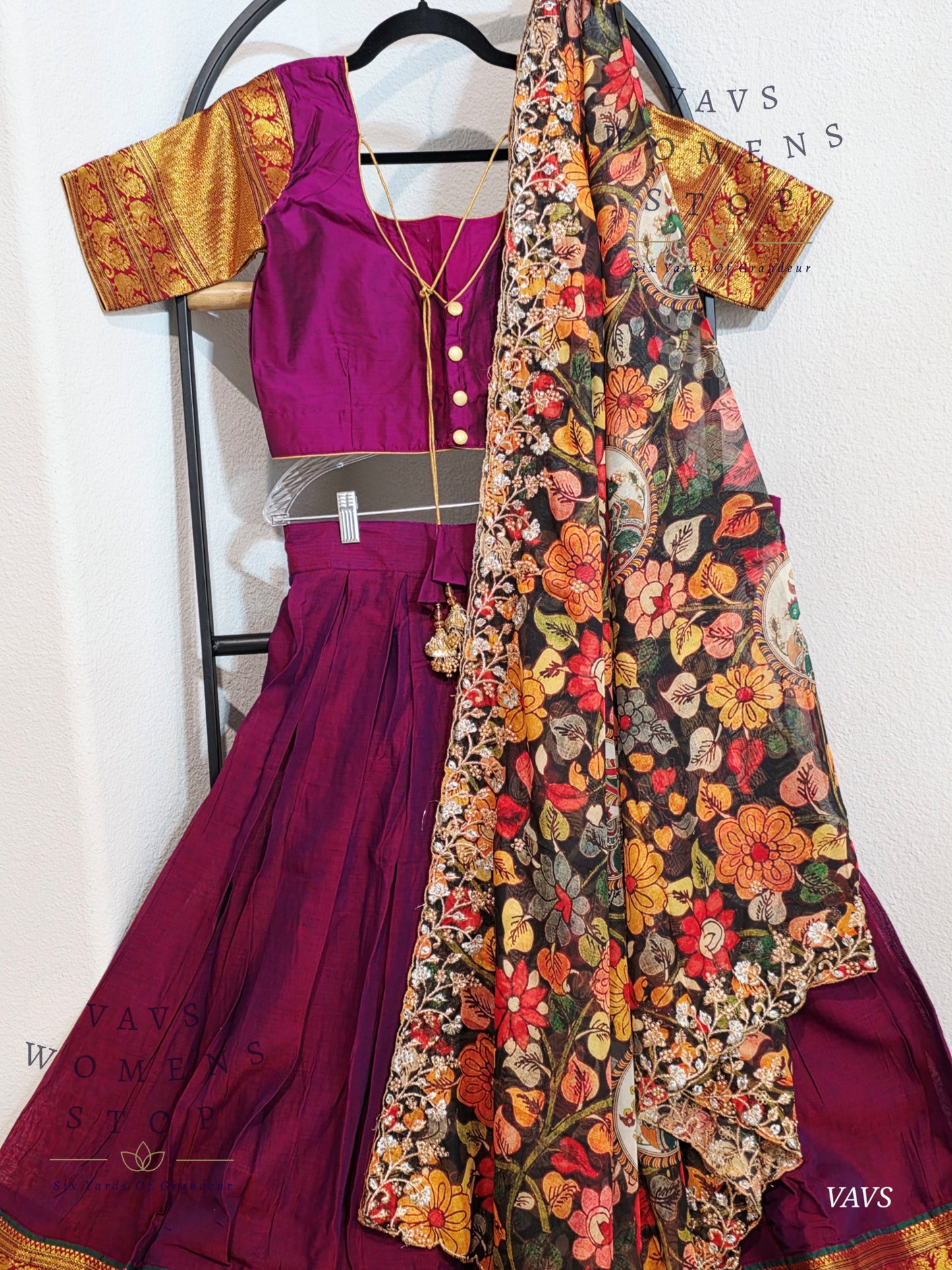 Traditional Narayanpet Lehenga / Half Saree Complete Set