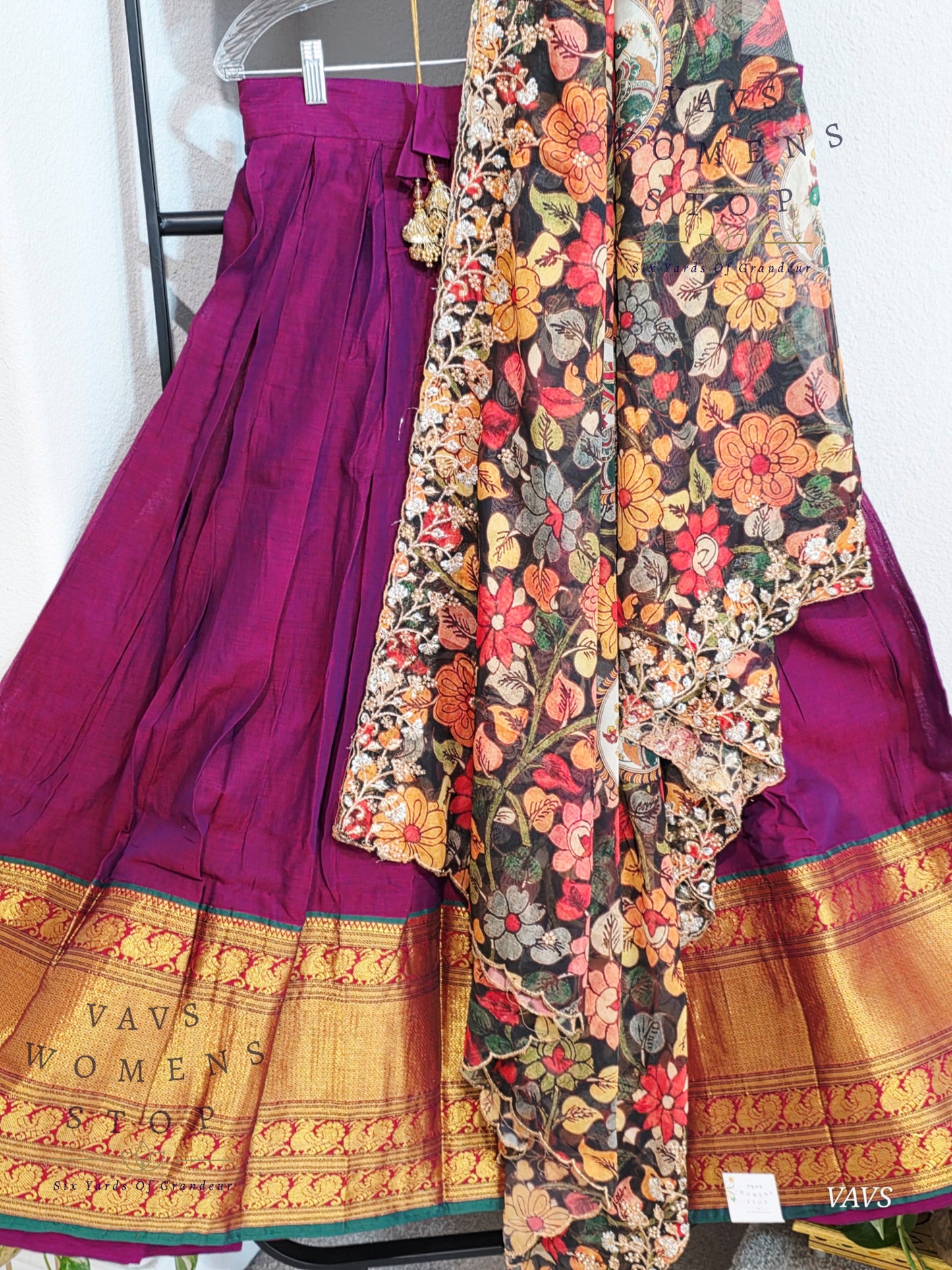 Traditional Narayanpet Lehenga / Half Saree Complete Set