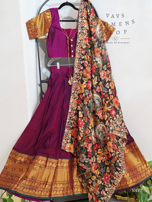 Traditional Narayanpet Lehenga / Half Saree Complete Set
