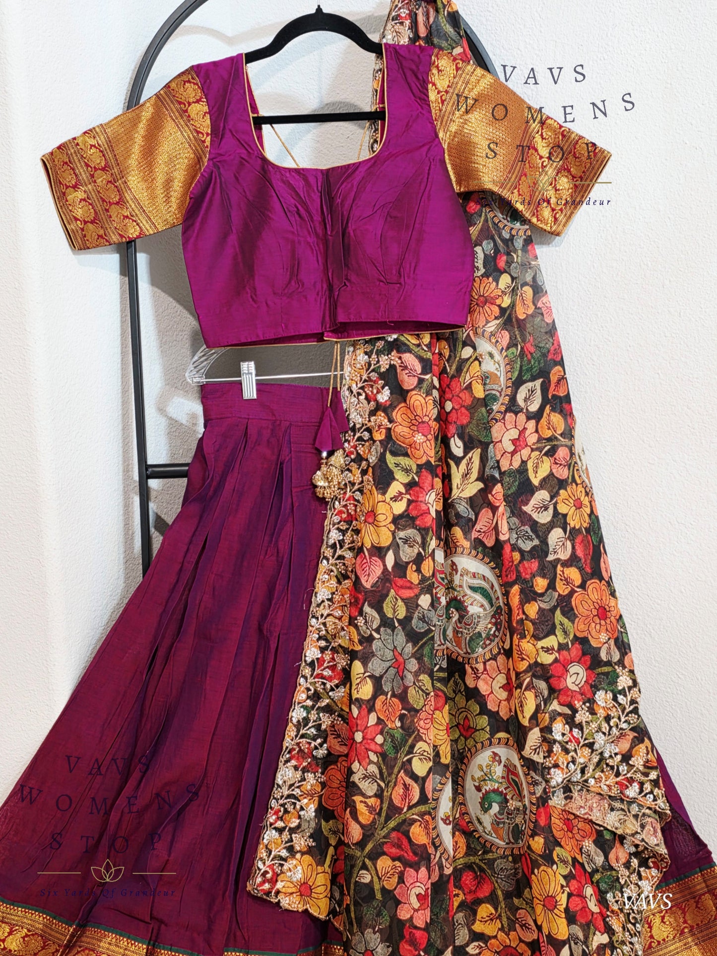 Traditional Narayanpet Lehenga / Half Saree Complete Set