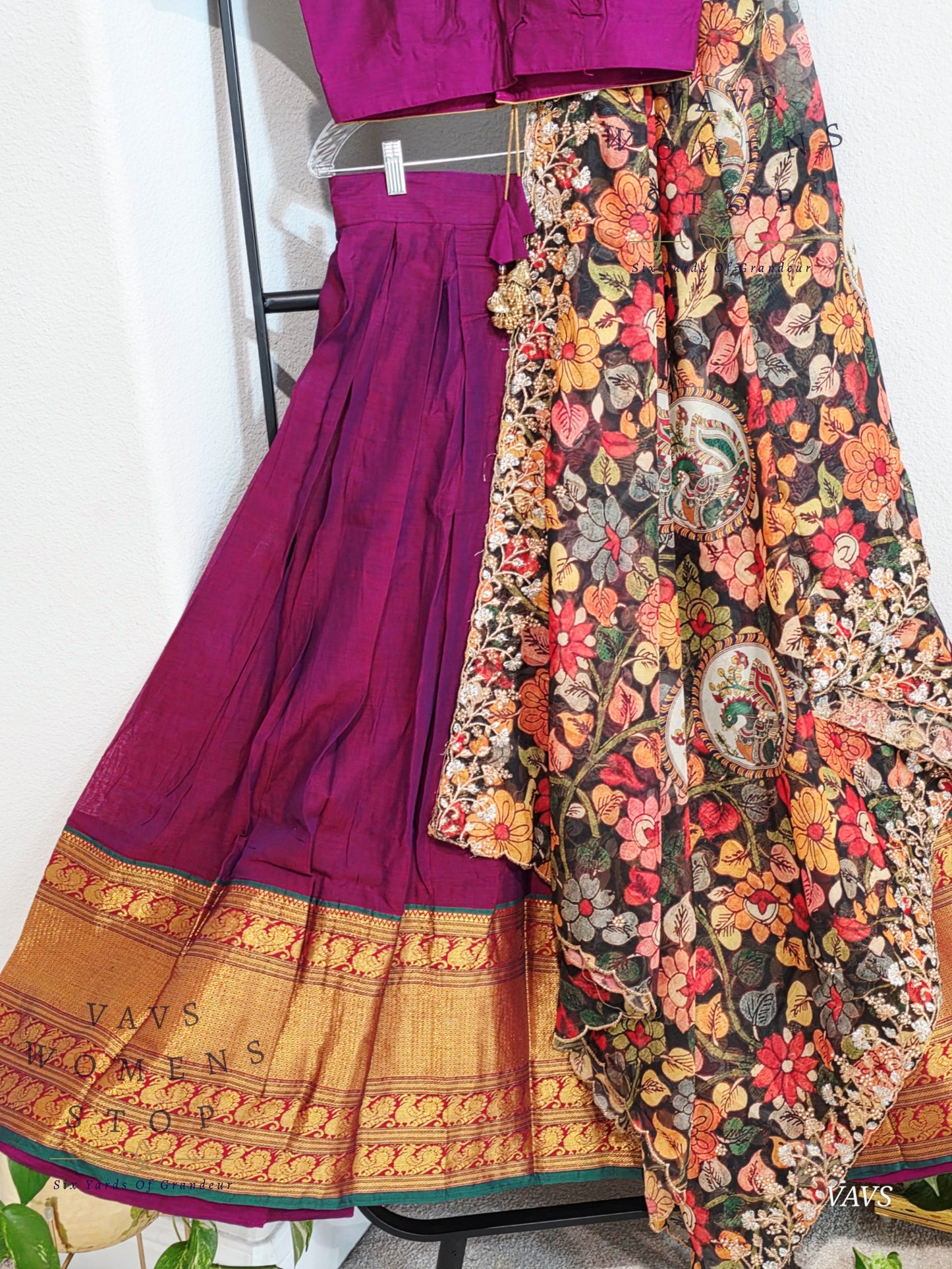 Traditional Narayanpet Lehenga / Half Saree Complete Set