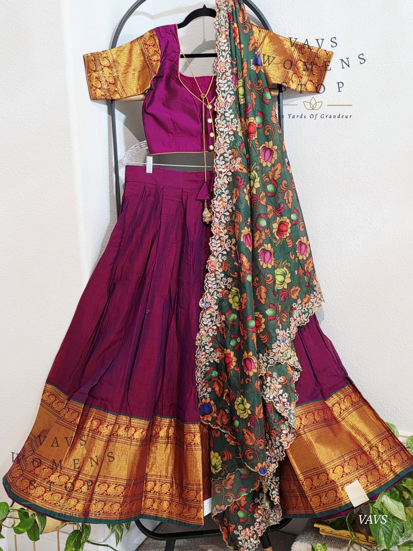 Traditional Narayanpet Lehenga / Half Saree Complete Set