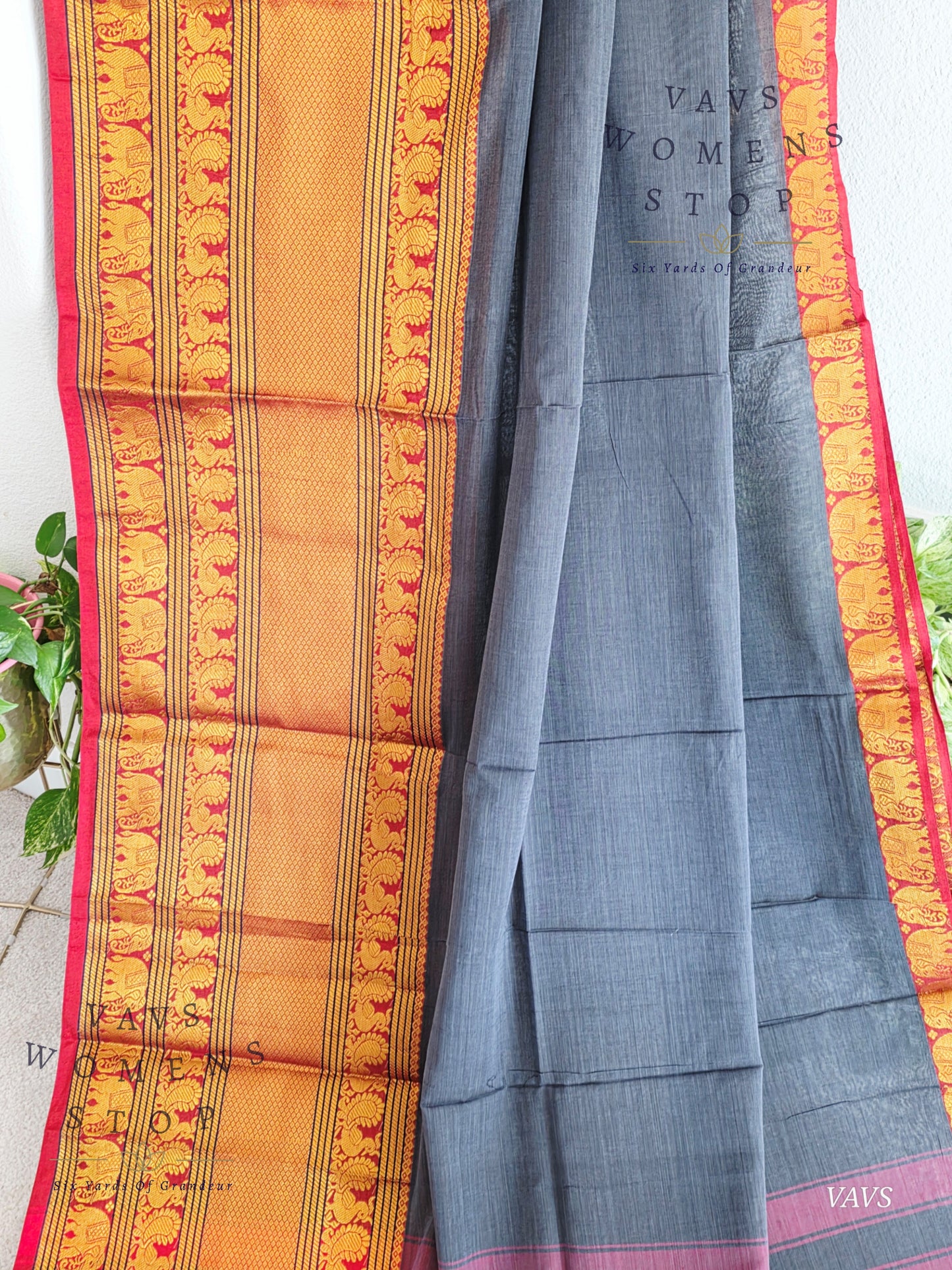 Soft Narayanpet Cotton Saree with Stitched Blouse
