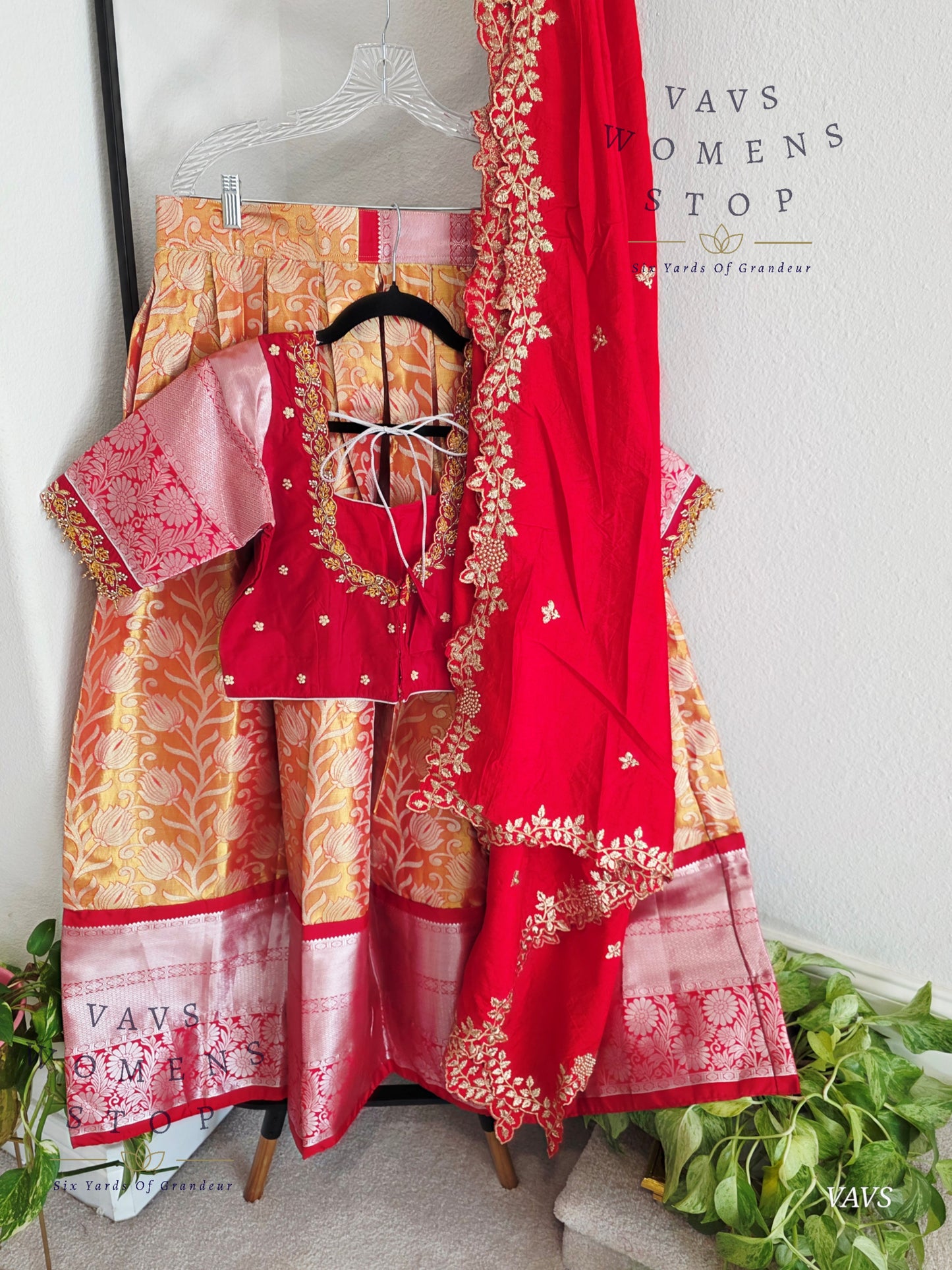 Traditional Half Saree Set