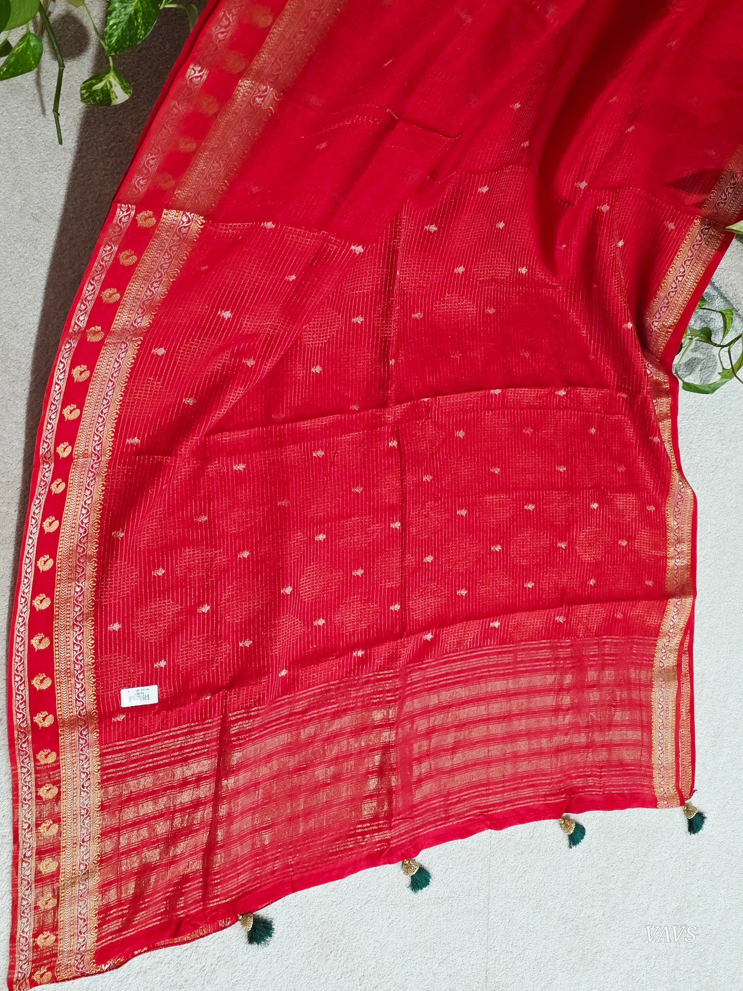 Red Shade Designer Munga Georgette Saree
