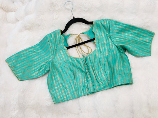Sea Green Benarasi Blouse