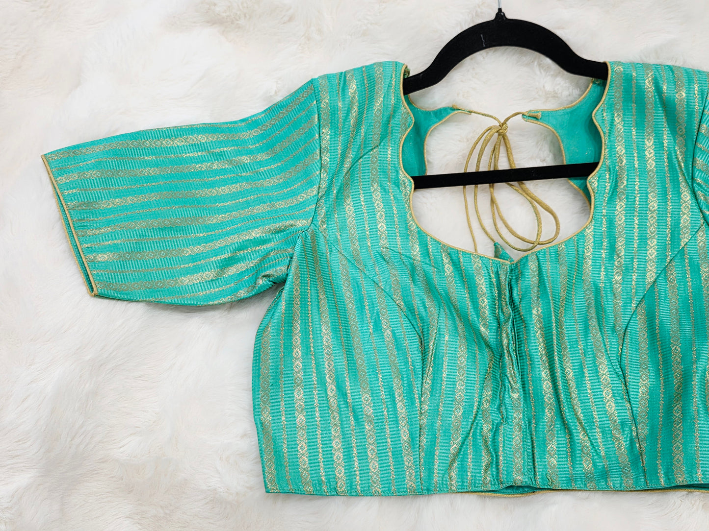Sea Green Benarasi Blouse