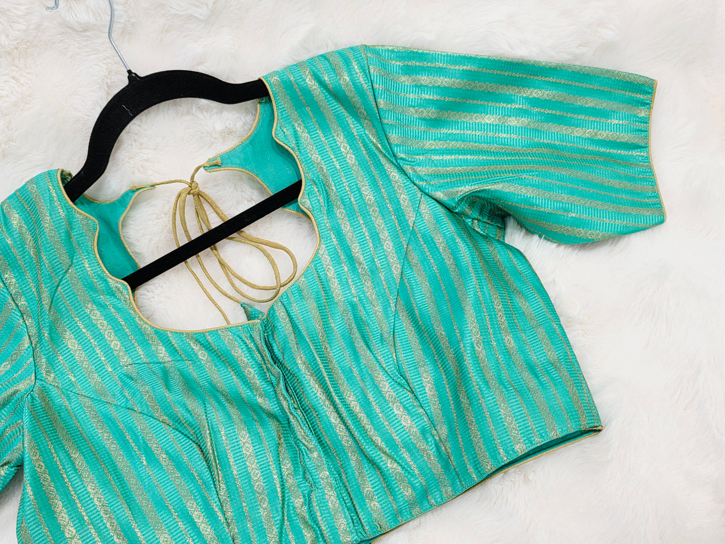Sea Green Benarasi Blouse