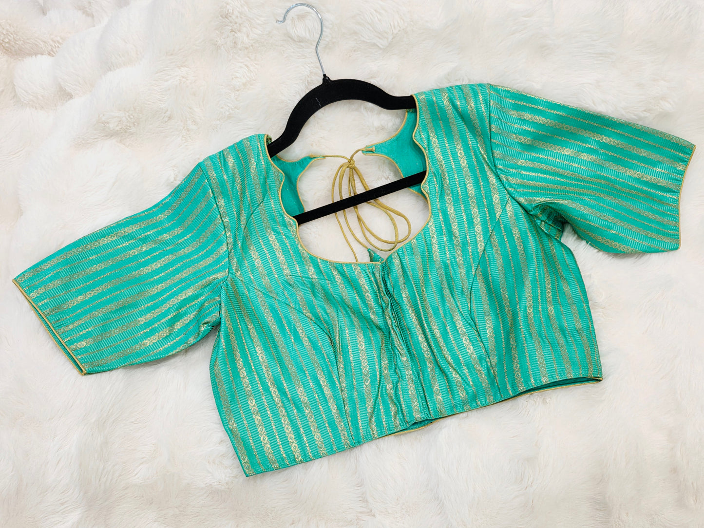 Sea Green Benarasi Blouse