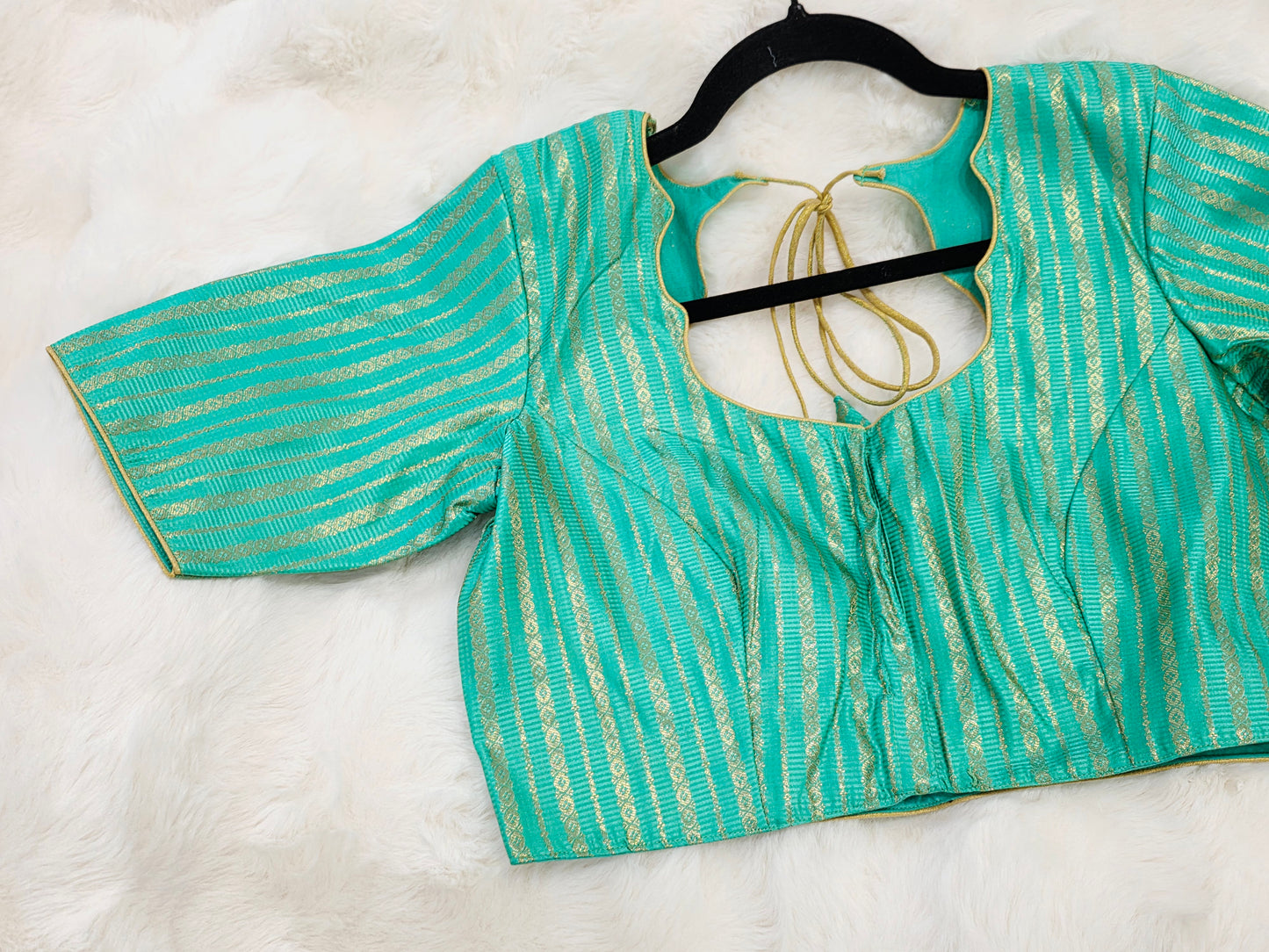 Sea Green Benarasi Blouse