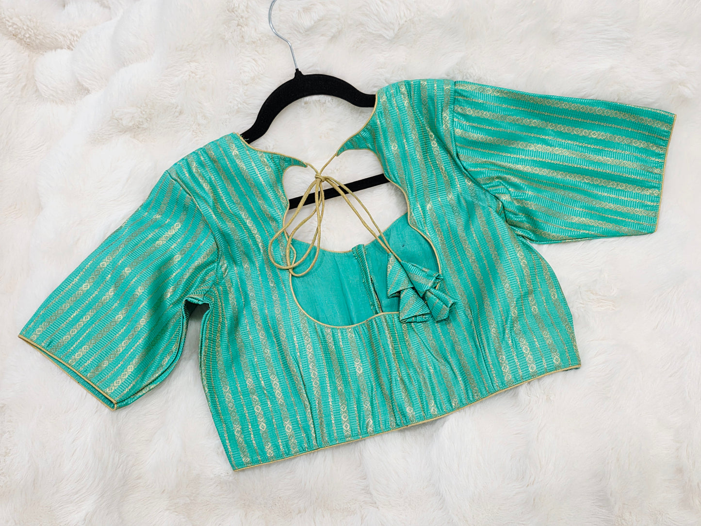 Sea Green Benarasi Blouse