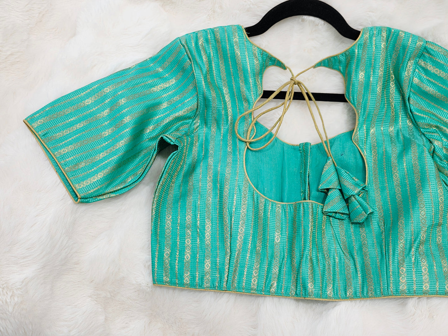 Sea Green Benarasi Blouse