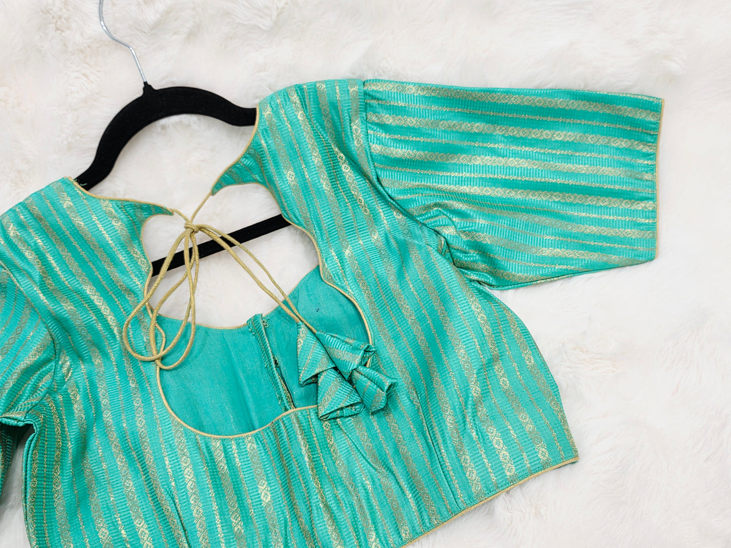 Sea Green Benarasi Blouse