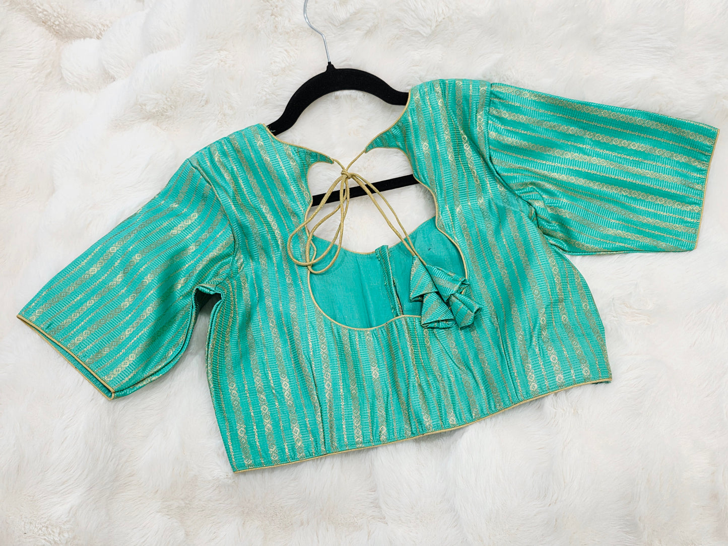 Sea Green Benarasi Blouse