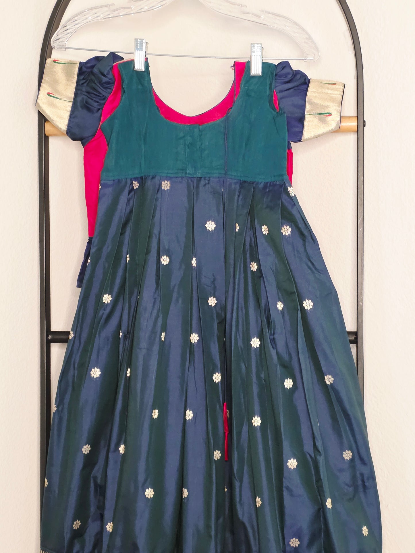 Paithani Style Soft Benarasi Lehenga Set for Girls (5 - 6Years)