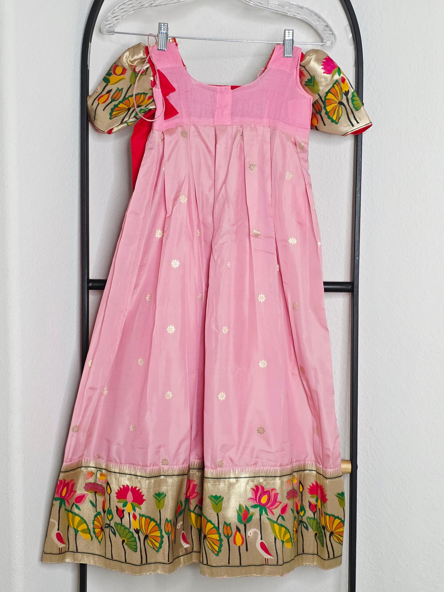 Paithani Style Soft Benarasi Lehenga Set for Girls (4 - 5Years)
