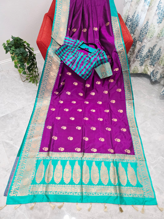 Pure Benarasi Katan Pattu Saree - Blouse
