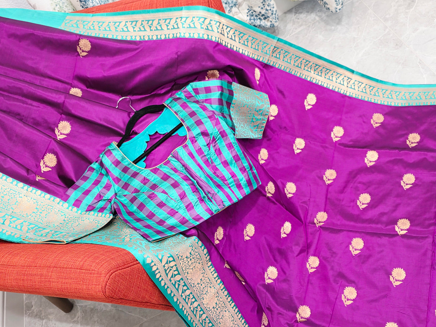 Pure Benarasi Katan Pattu Saree - Blouse