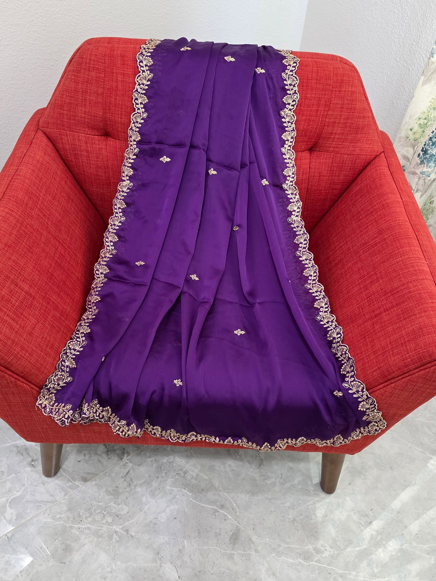 Chinon Chiffon Dupatta  for Lehenga Dresses Wedding Festive Ethnic Wear