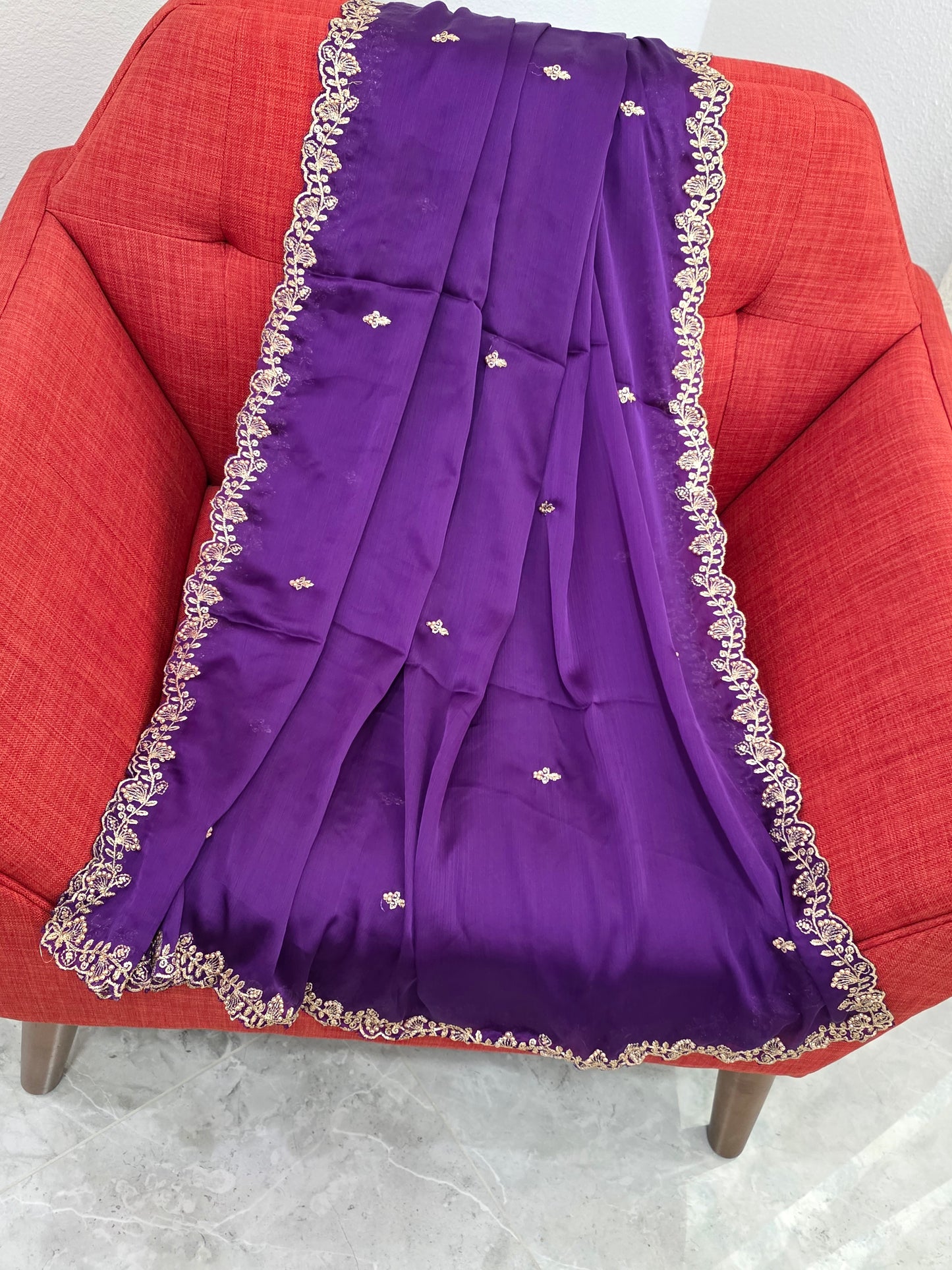 Chinon Chiffon Dupatta  for Lehenga Dresses Wedding Festive Ethnic Wear