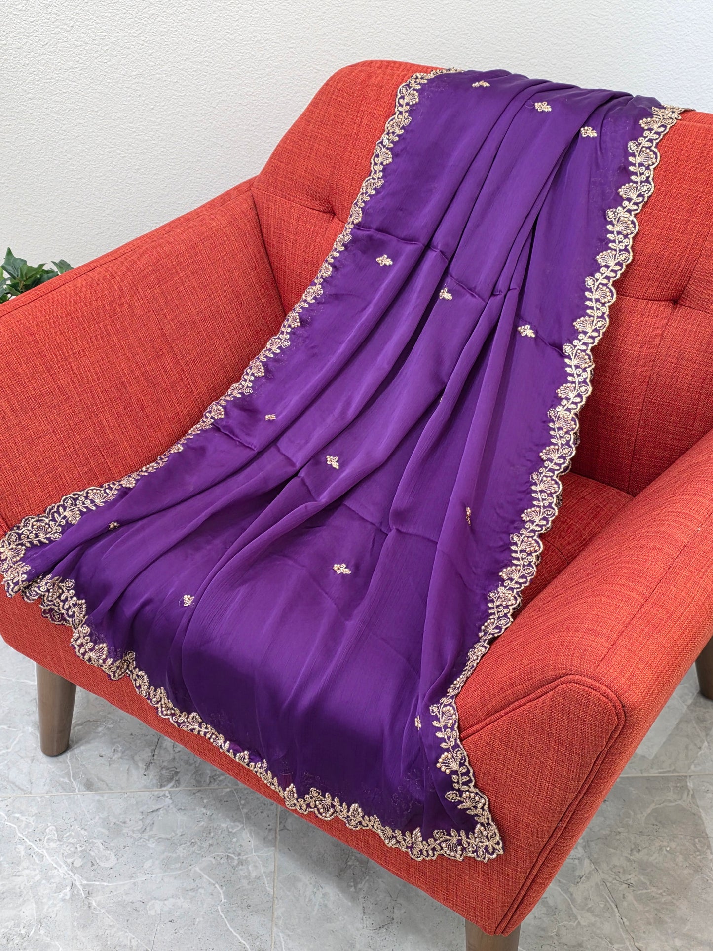 Chinon Chiffon Dupatta  for Lehenga Dresses Wedding Festive Ethnic Wear