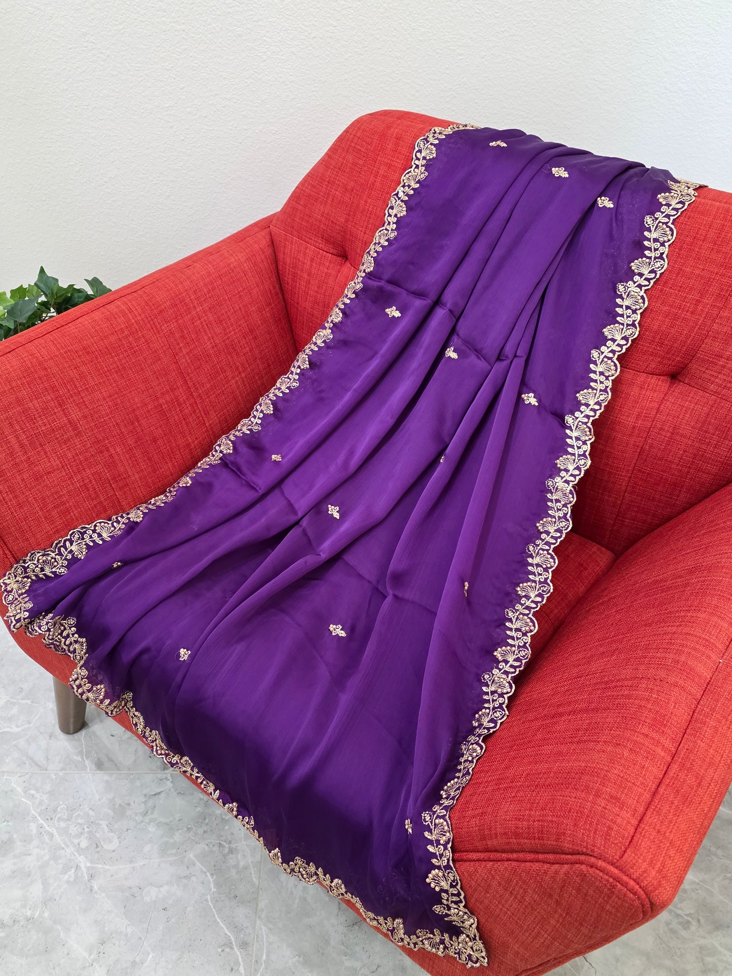 Chinon Chiffon Dupatta  for Lehenga Dresses Wedding Festive Ethnic Wear