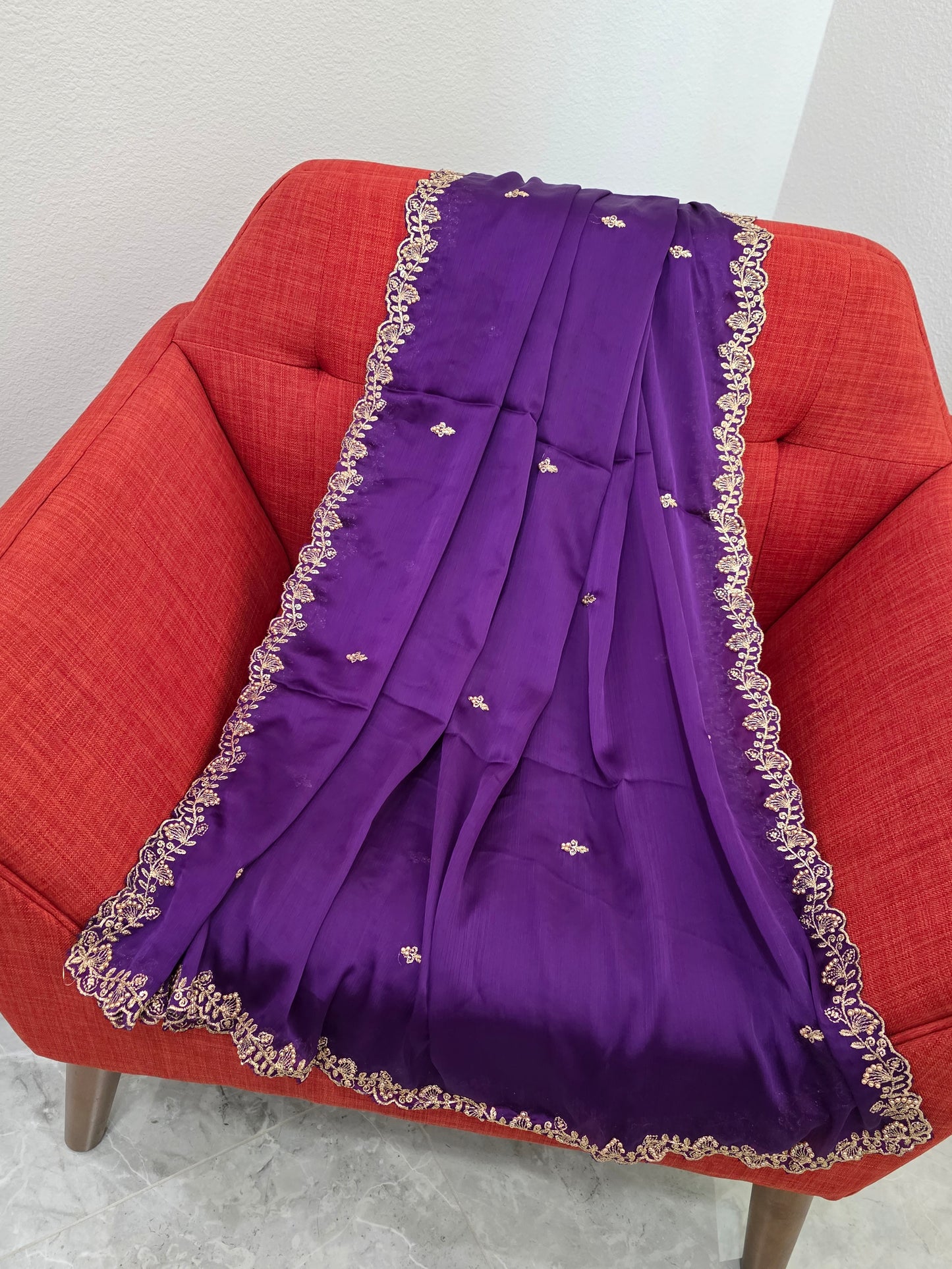 Chinon Chiffon Dupatta  for Lehenga Dresses Wedding Festive Ethnic Wear