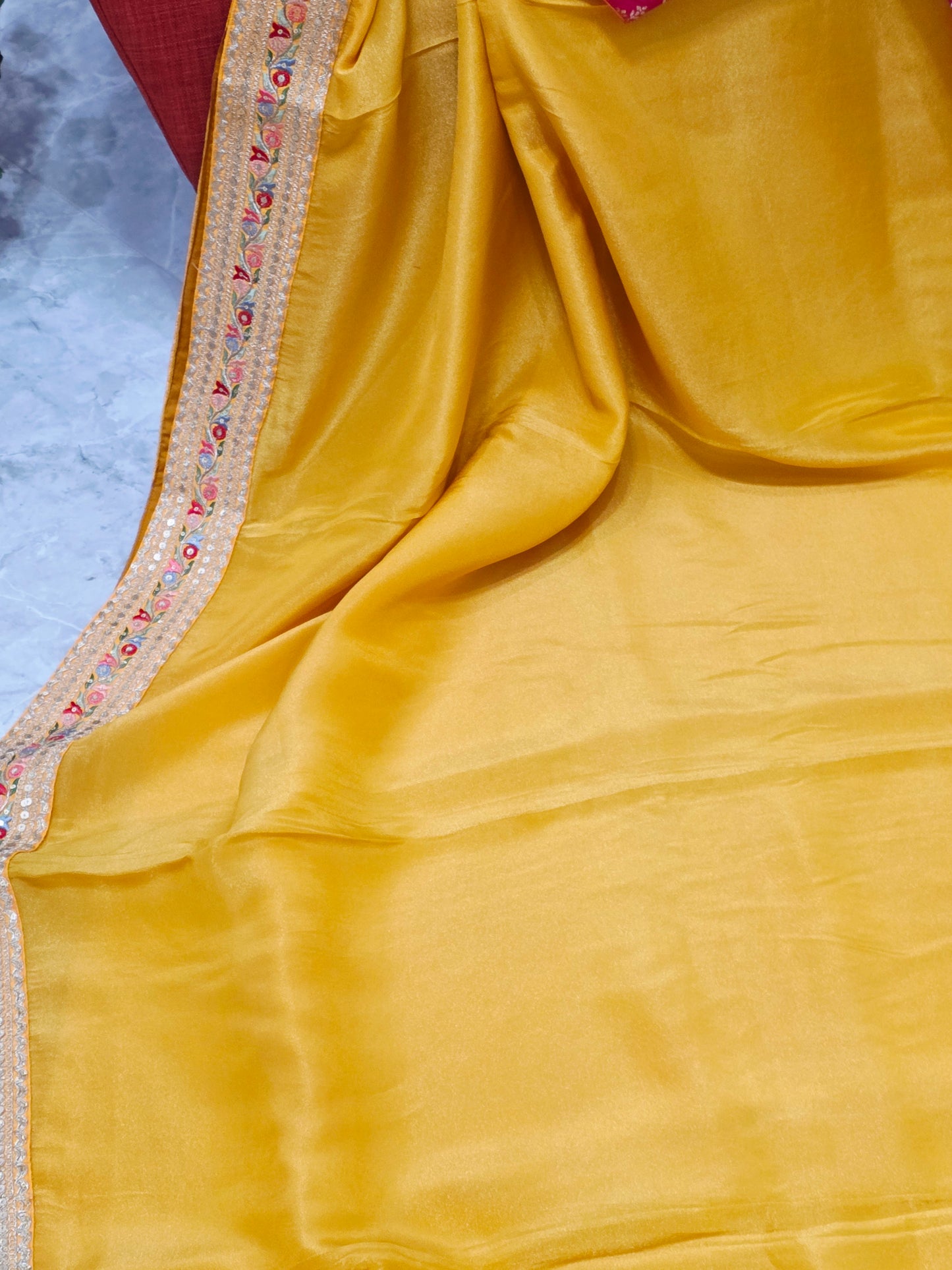 Designer Pure Soft Organza Tissue Saree - Sabyasachi Rangkart Blouse