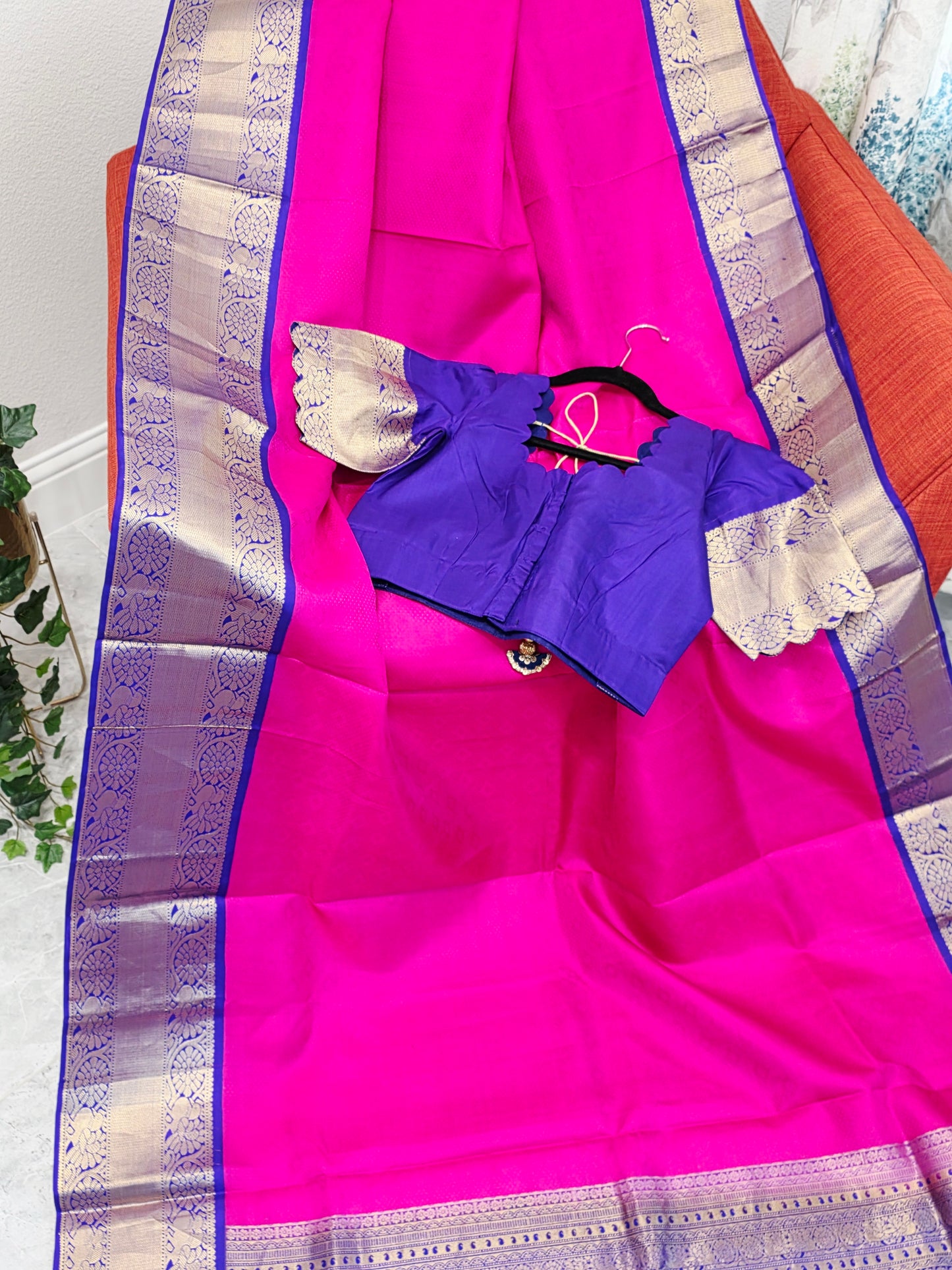 Pure Kanchi Soft Silk Saree - Blouse