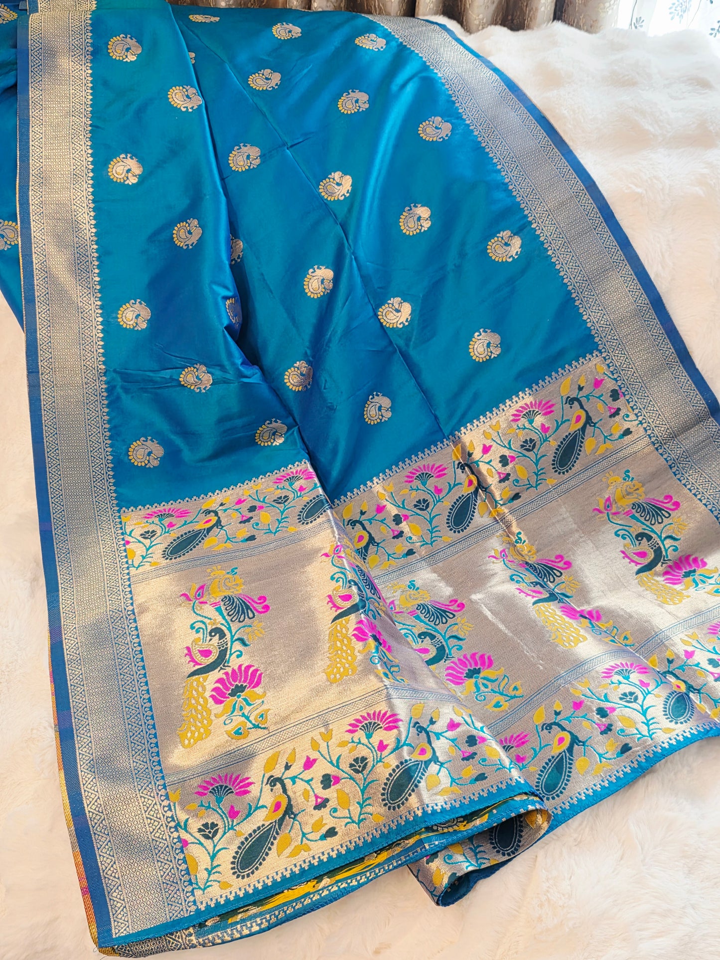 Paithani Benarasi Silk Dupatta  for Lehenga Dresses Wedding Festive Ethnic Wear