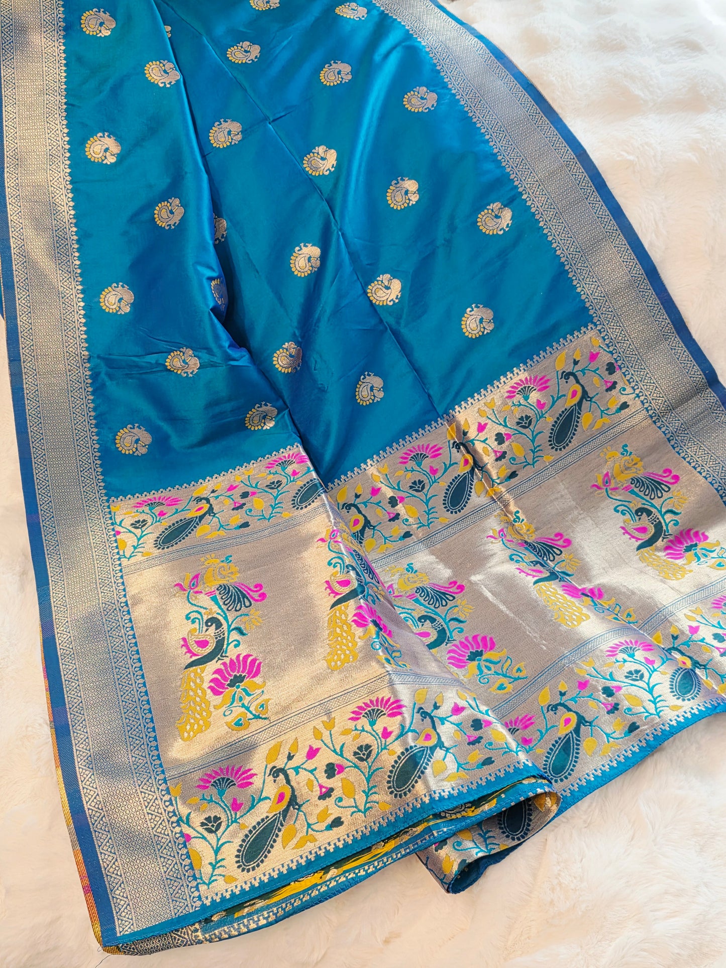 Paithani Benarasi Silk Dupatta  for Lehenga Dresses Wedding Festive Ethnic Wear