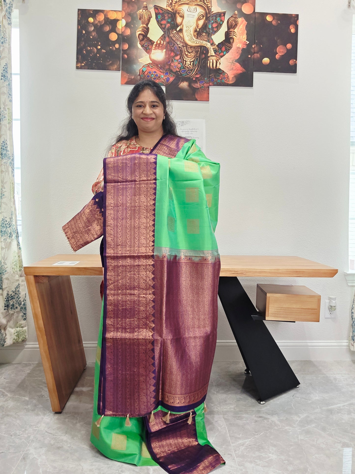 Pure Kanchi Pattu Silk Saree - Blouse
