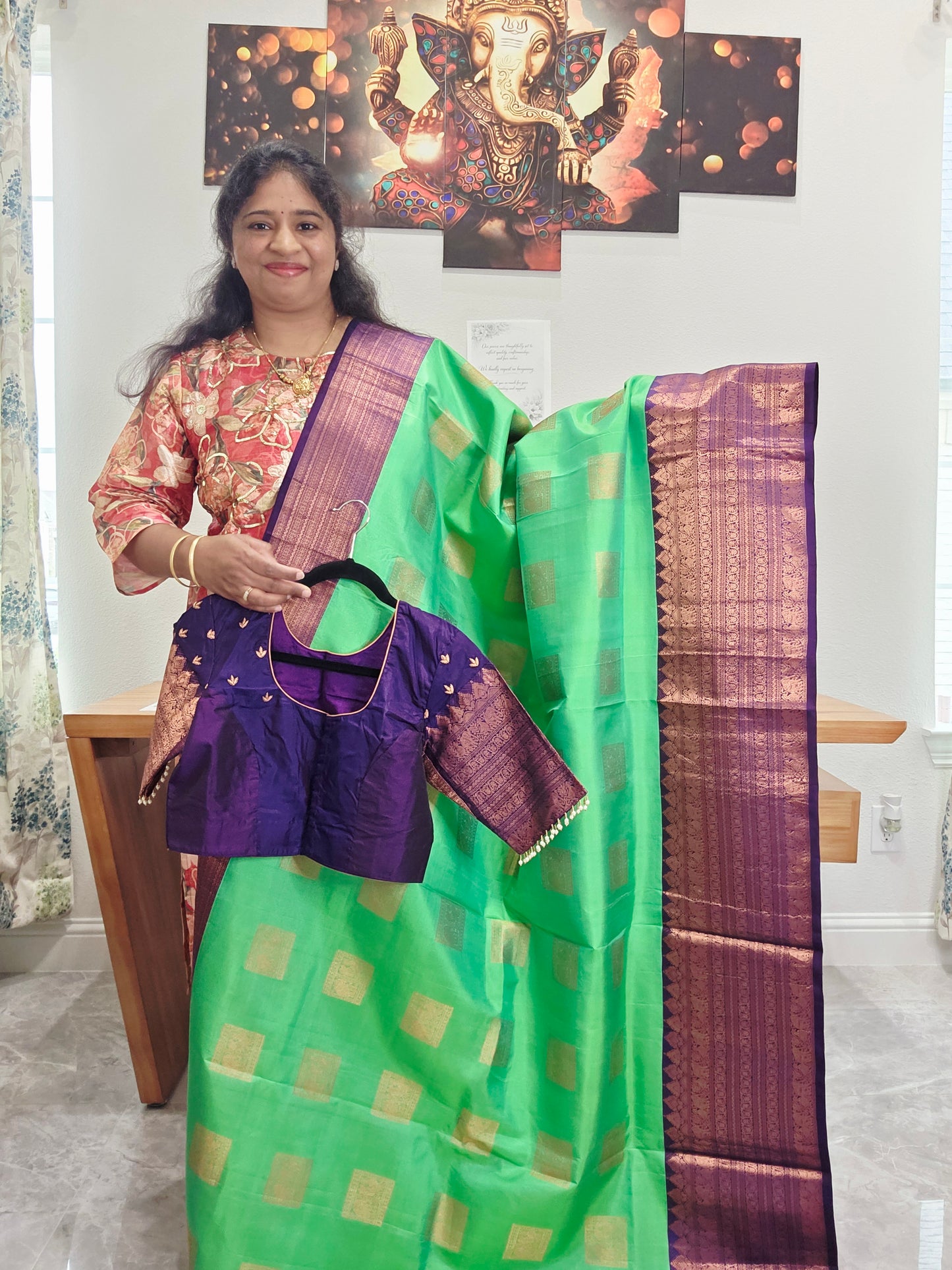 Pure Kanchi Pattu Silk Saree - Blouse