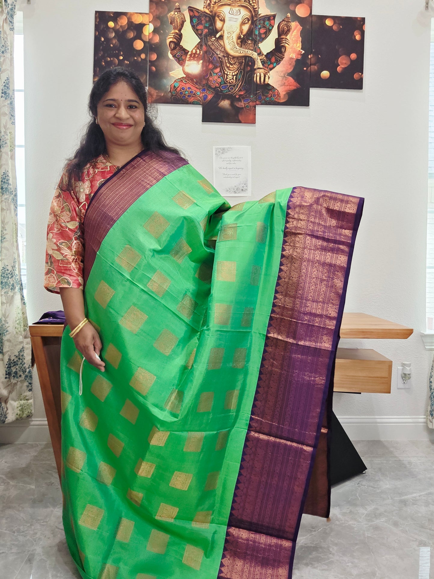 Pure Kanchi Pattu Silk Saree - Blouse