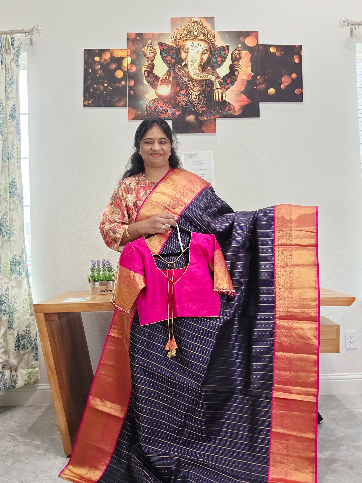 Pure Kanchi Silk Saree - Blouse