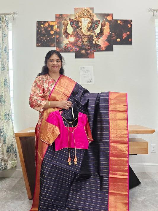 Pure Kanchi Silk Saree - Blouse