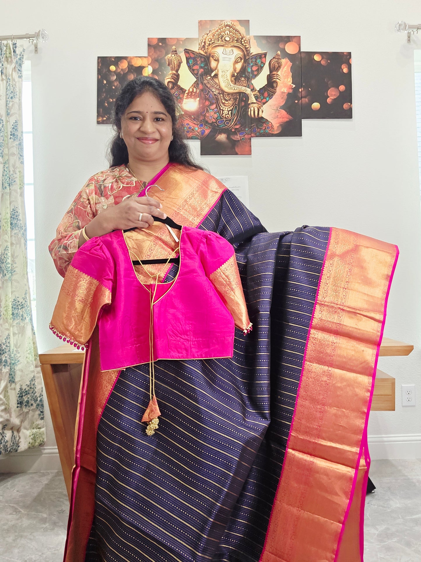 Pure Kanchi Silk Saree - Blouse