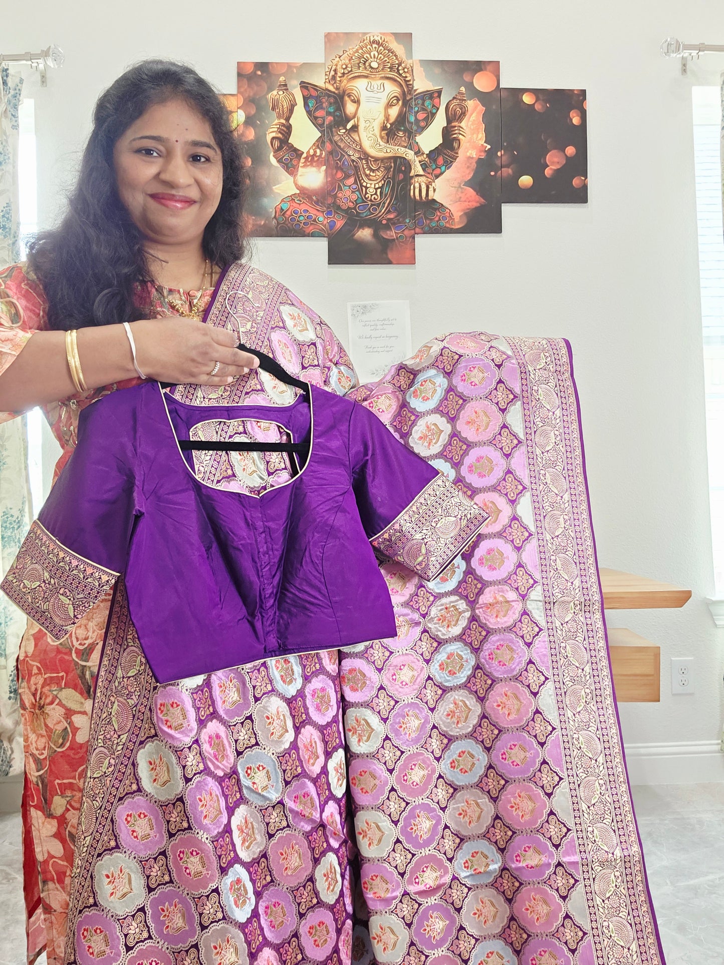 Premium Satin Banarasi Silk Saree | Contemporary Mashru Banarasi Crepe Silk | Stitched Blouse